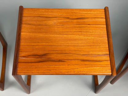 G Plan Nesting Tables Teak Quadrille Range Vintage Retro 1970s EB11678 MWOO13