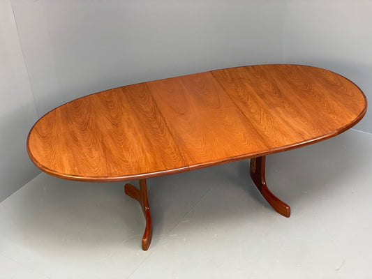Vintage G Plan Teak Dining Table Oval Extending Fresco Range Retro EB9838 MWOO - UKDK FURNITURE