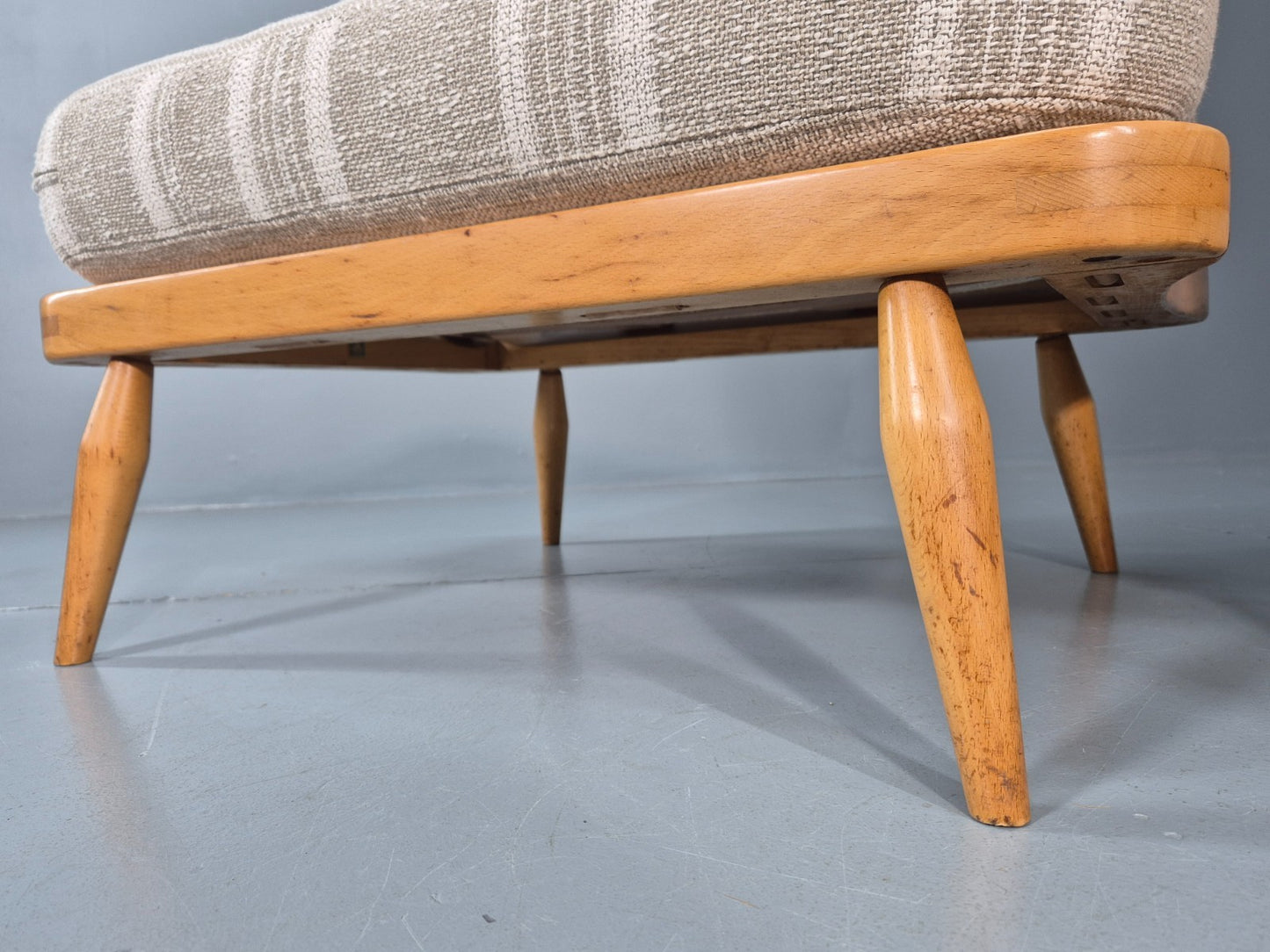 Vintage Ercol 415 Chair and Footstool with New Upholstery Retro  EB10293 MNOR6