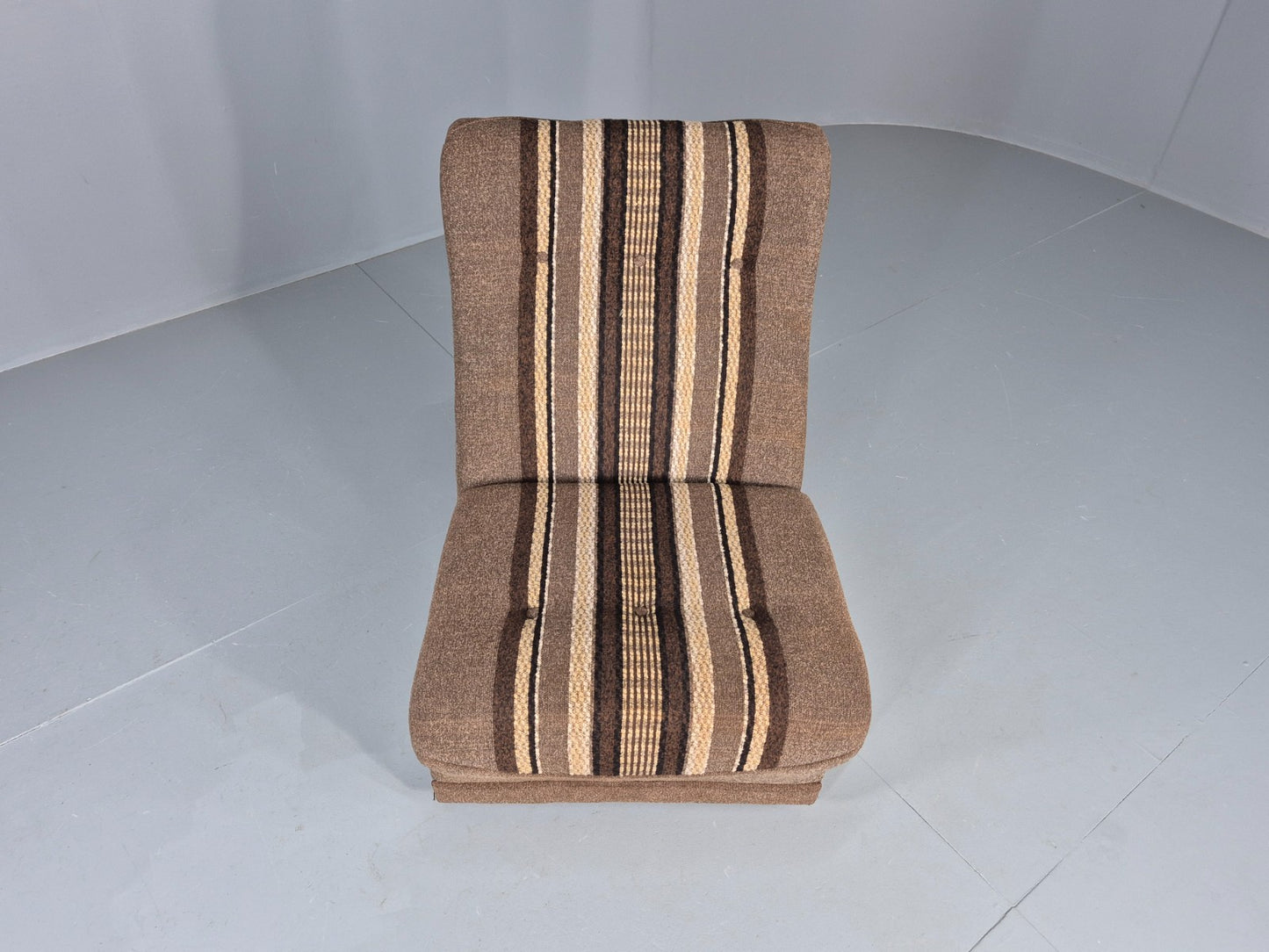 Vintage Armless Lounge Chair 1970s Retro EB11845 MNOR3