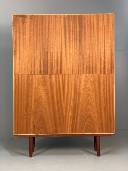 Vintage Danish Midcentury Drop Door Cocktail Cabinet Storage Unit EB8410 MWOO - UKDK FURNITURE