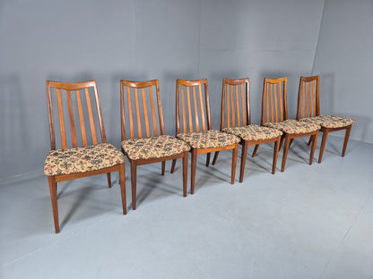 6 Fresco G Plan Dining Chairs High Back Teak 1970s Retro MCM  EB10054 MDIN0