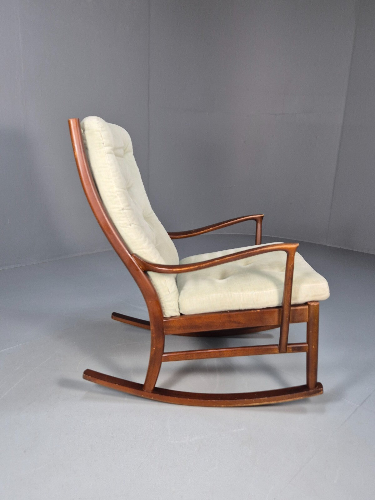 Vintage Mid Century Light Mint Parker Knoll Rocking Chair 1960s EB9785 MNOR - UKDK FURNITURE