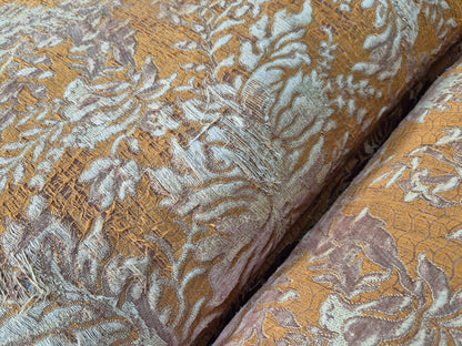 Vintage Danish Banana Sofa Gold Velour Carved Legs 1920s Antique Eb8055 V3SS11