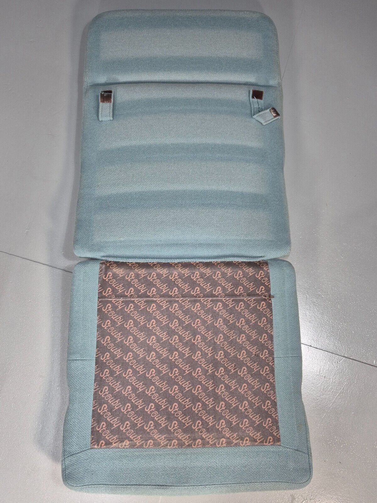 Vintage Danish Lounge Chair Blue Wool Bentwood Stouby 1980s Retro EB8849 NCLO - UKDK FURNITURE