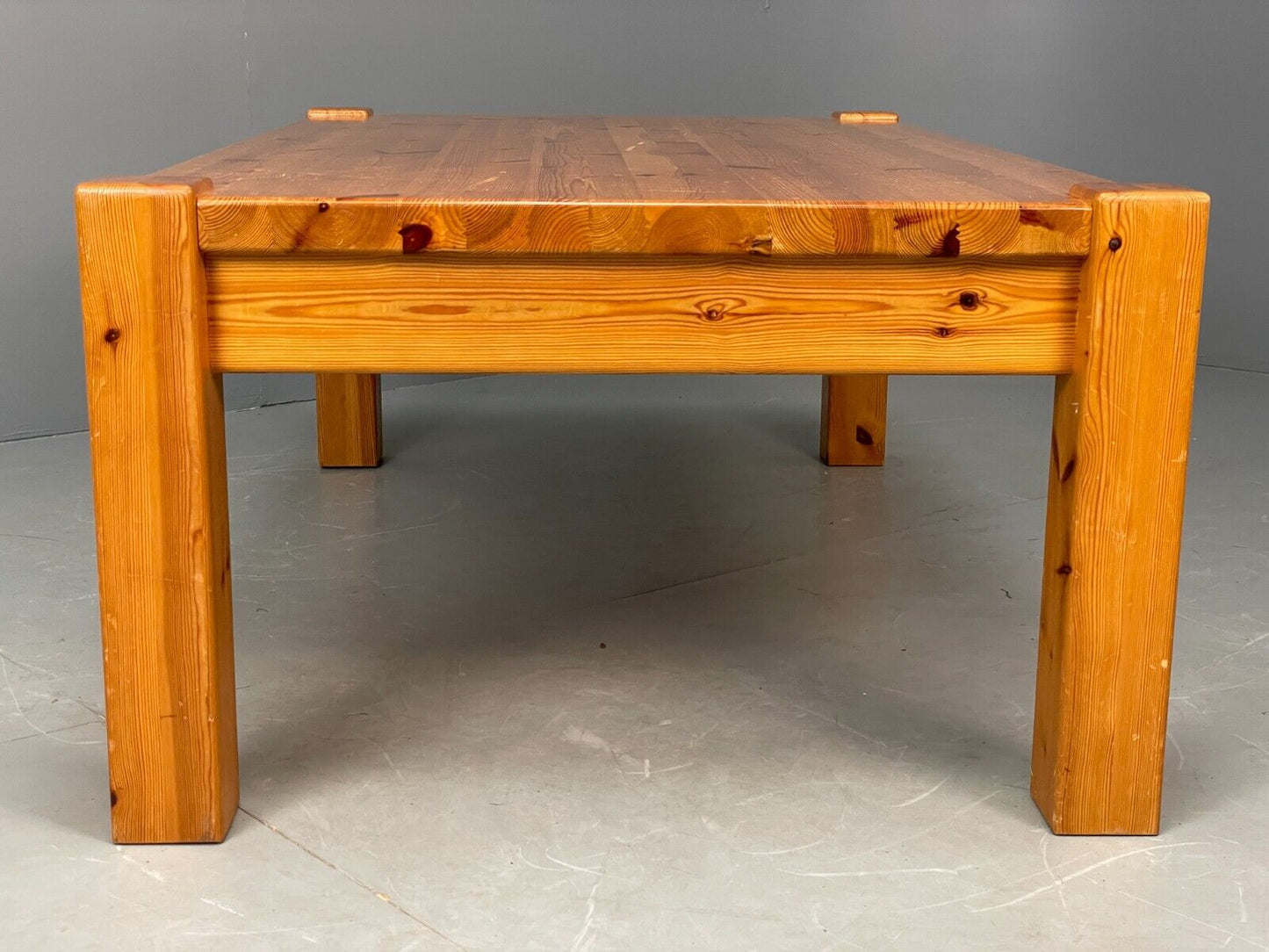 Large Vintage Scandinavian Solid Pine Coffee Table 1980s EB7840 MWOO - UKDK FURNITURE
