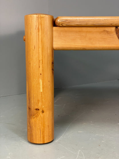 Large 1980s Scandinavian Solid Pine Coffee Table EB7557 MWOO - UKDK FURNITURE