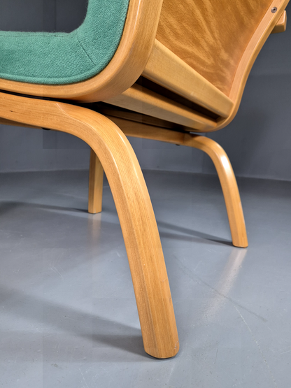 Vintage Danish Lounge Chair Mint Bentwood 1980s Retro EB7350 MBEN14