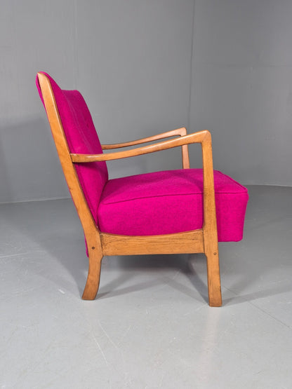 Vintage Mid Century Lounge Chair 1950s Swedish New Upholstery   EB11776 MNOR6