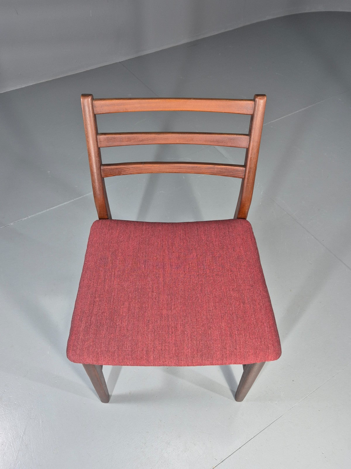 Danish Mid Century Dining Chair in Teak 1970s New Upholstery Retro EB11525 MDIN2