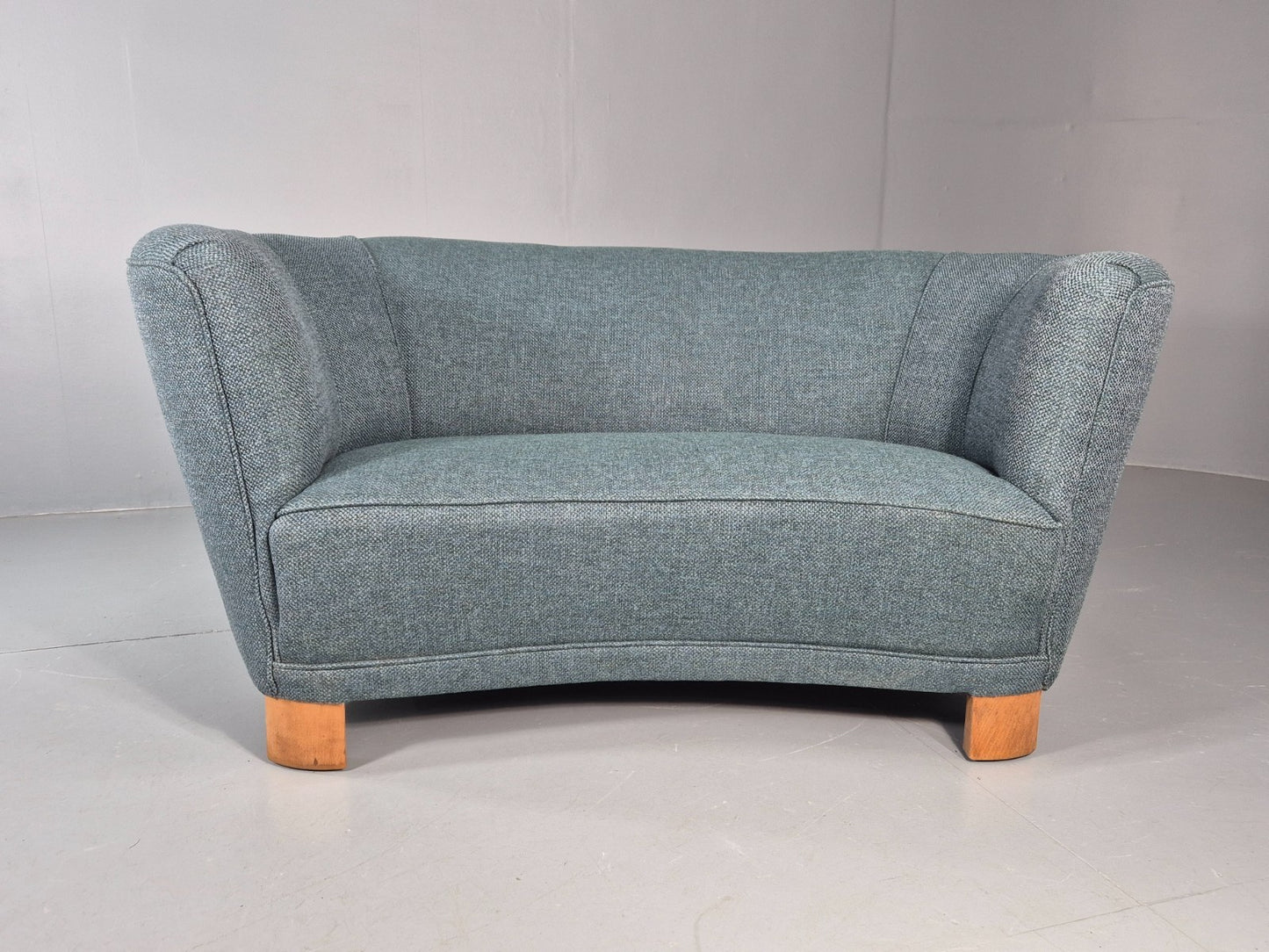 Vintage Art Deco Banana Sofa 2 Seater 1930s Danish New Upholstery  EB11772 M2SS2