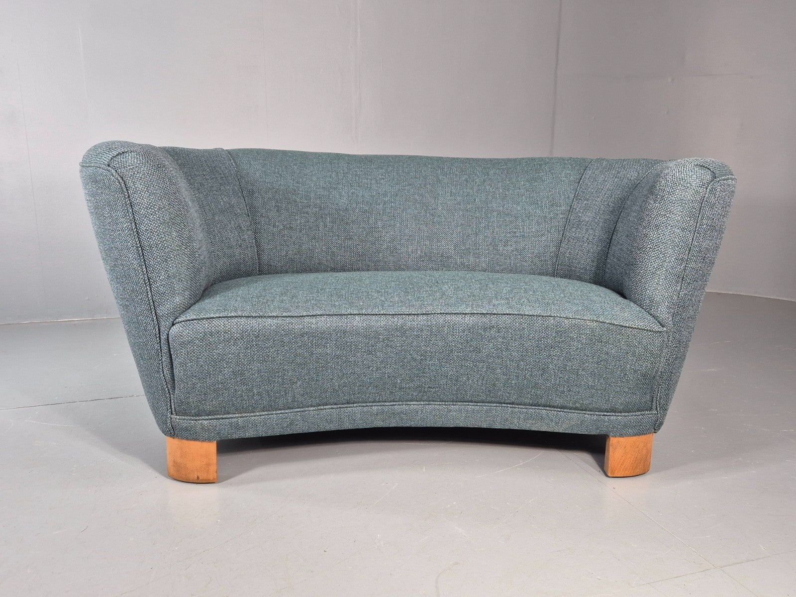 Vintage Art Deco Banana Sofa 2 Seater 1930s Danish New Upholstery  EB11772 M2SS2