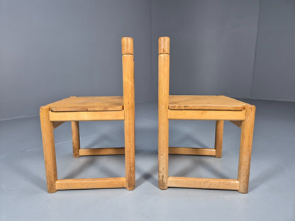 2 Vintage Danish Children Chairs Bech Wood 1960s Retro EB9672 MSTA - UKDK FURNITURE