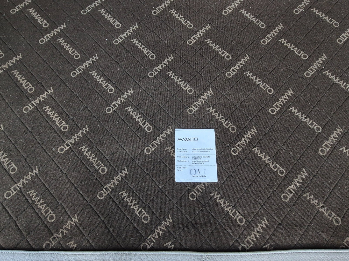 Maxalto Four Seater Sofa Grey Leather Italian Quality Lucrezia EB11269 M4SS11