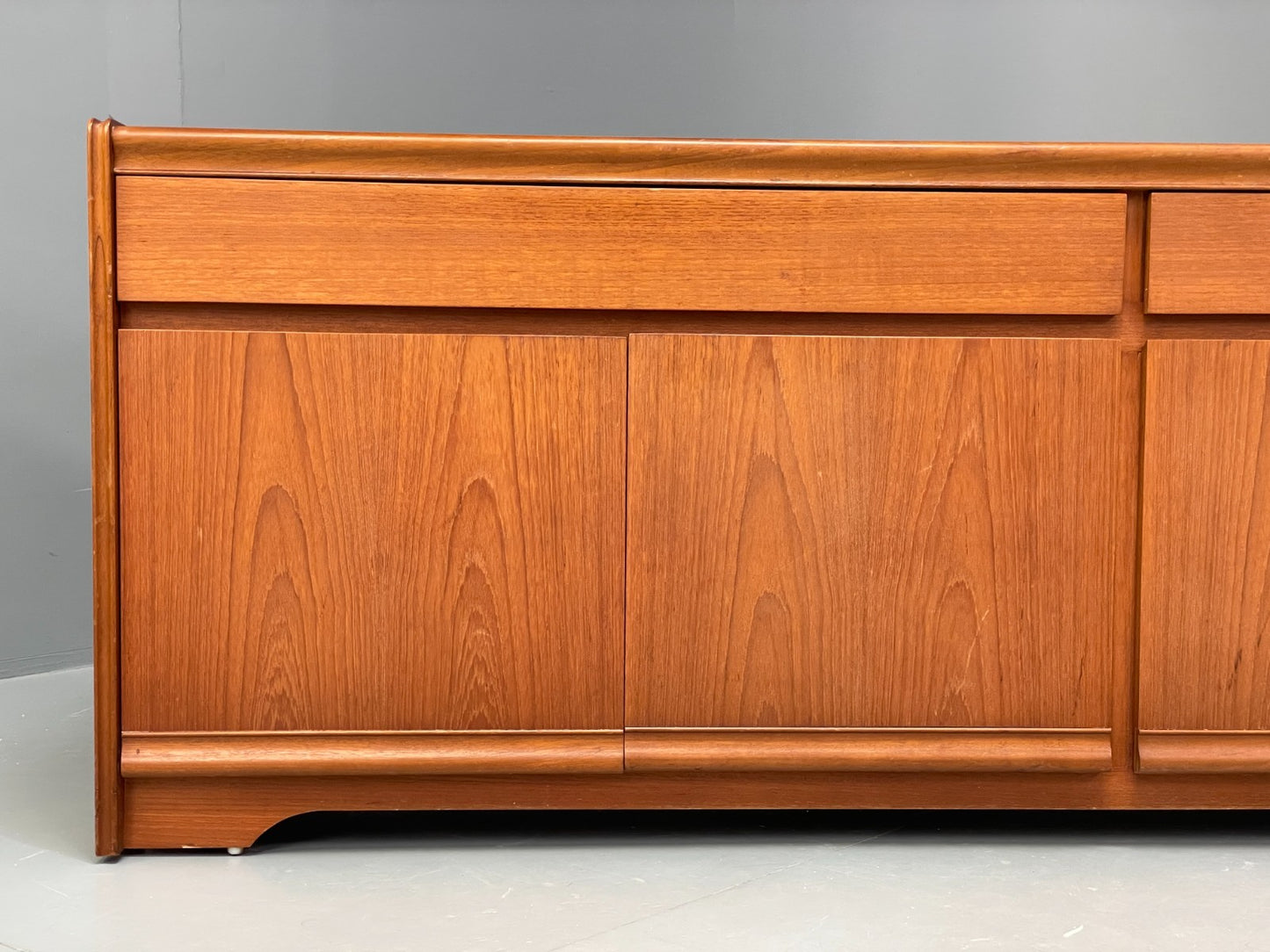 Vintage 1970s Teak Sideboard By William Lawrence Shelving Drawers EB10235 MWOO2