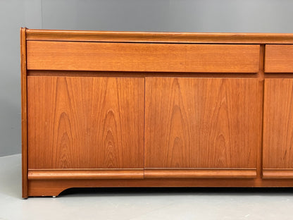 Vintage 1970s Teak Sideboard By William Lawrence Shelving Drawers EB10235 MWOO2