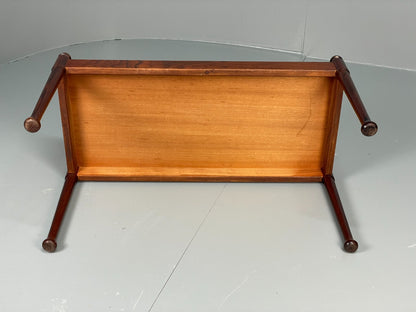 Vintage Danish Side Table - 1960s Mid Century Dark Wood EB10834 MWOO14