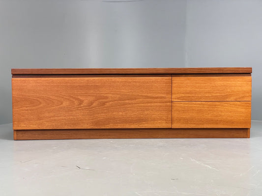 Vintage Teak Sideboard Media Unit 1970s Record Storage Drawers EB10969 MWOO1