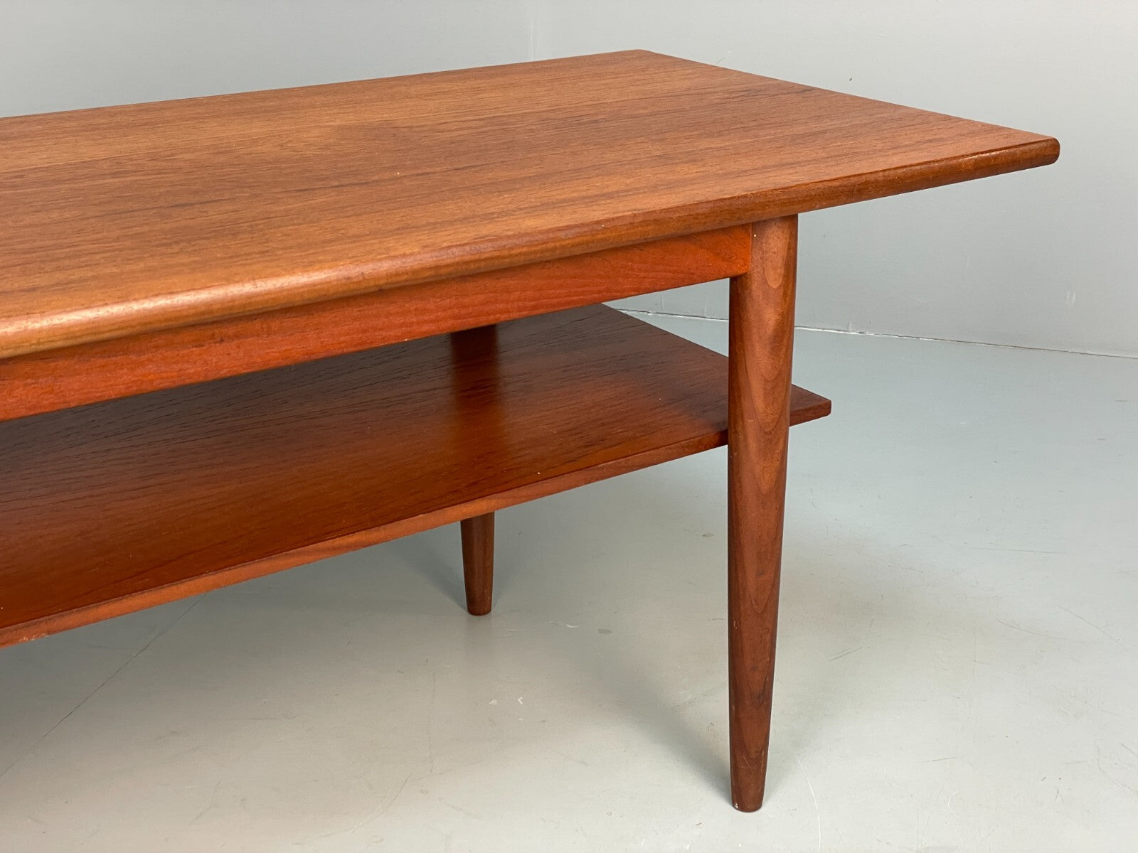 Vintage Teak Coffee Table With Magazine Rack Retro Danish Design EB9426 MWOO - UKDK FURNITURE