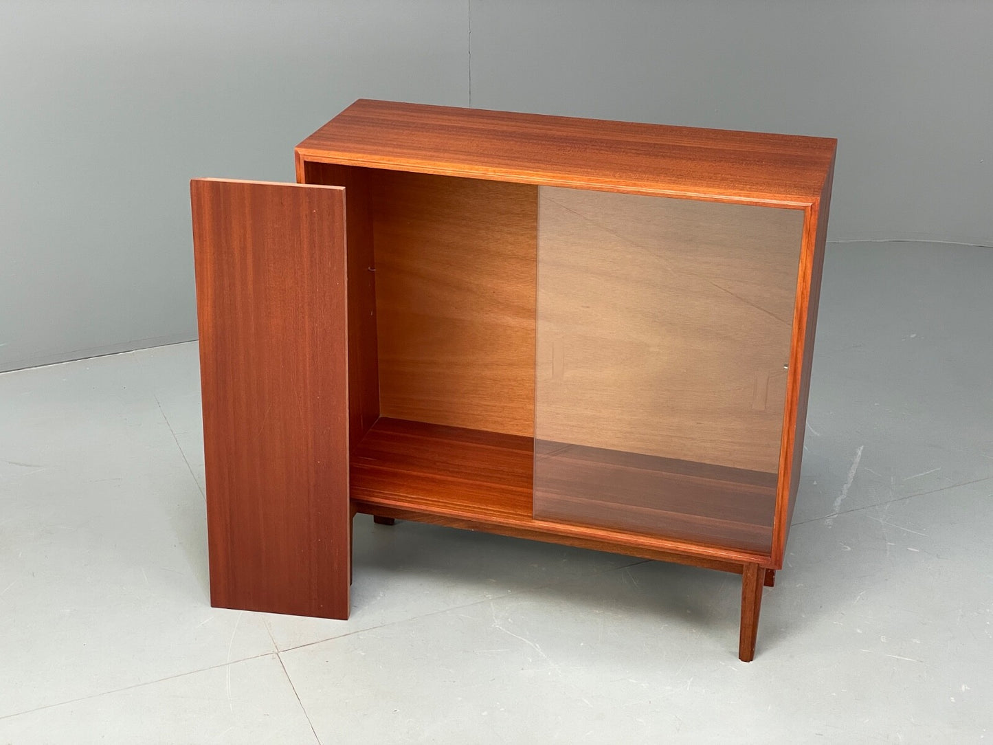 Vintage Teak Glazed Bookcase By Beaver & Tapley EB9503 MWOO - UKDK FURNITURE