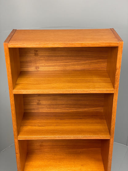 Vintage Teak Bookcase 1970s Tall Retro Alcove Shelving Unit EB11441 MWOO7