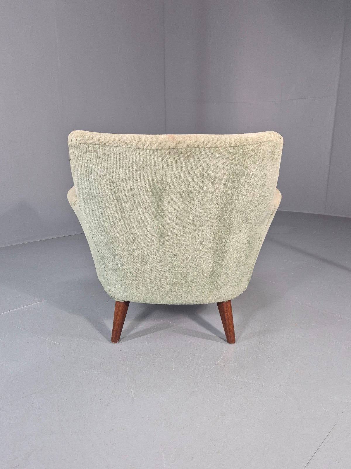 Mid Century Scandinavian Lounge Chair 1960s Retro Green  EB11090 MNOR12