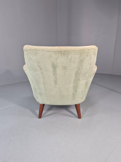 Mid Century Scandinavian Lounge Chair 1960s Retro Green  EB11090 MNOR12