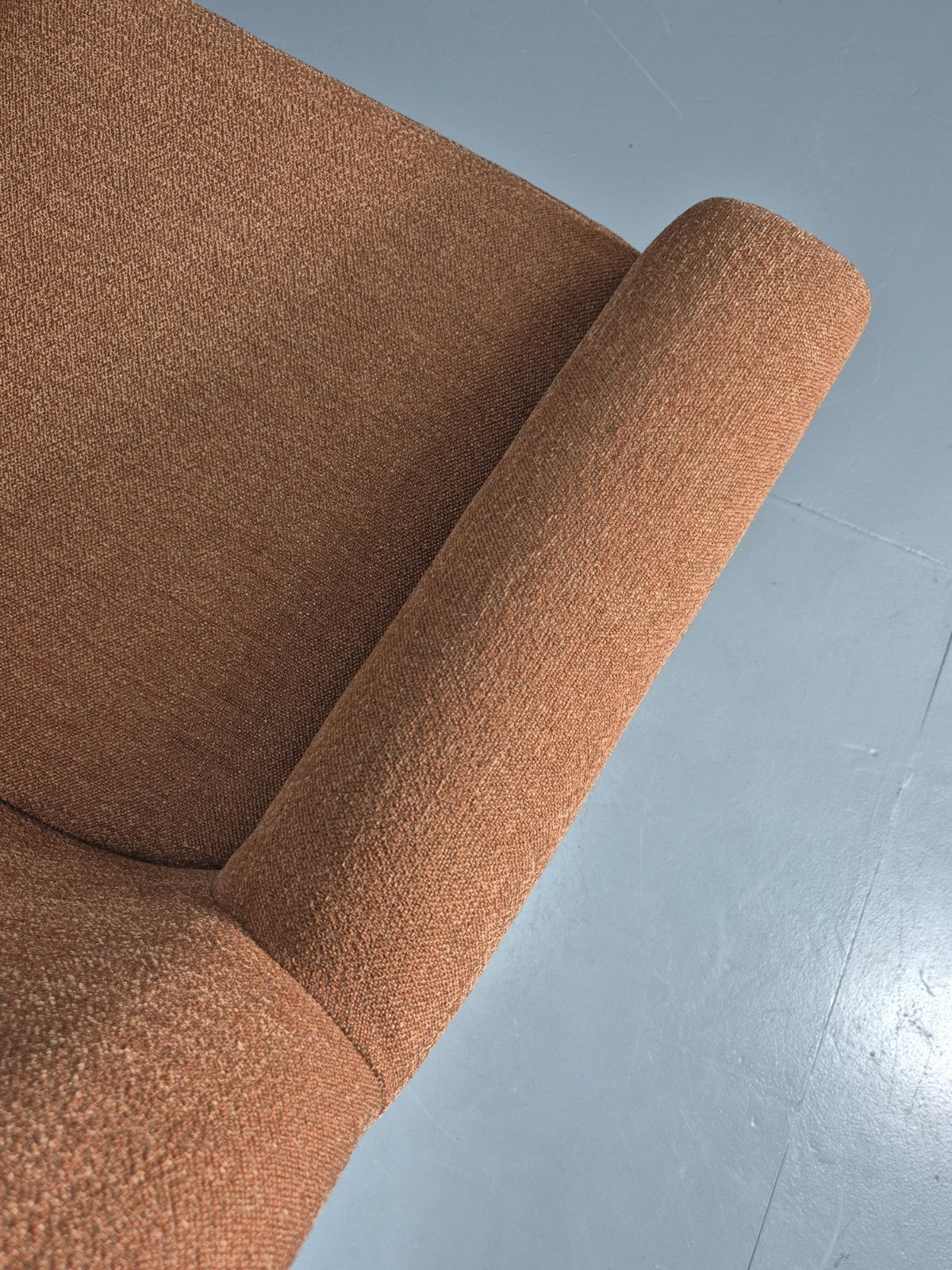 Mid Century Lounge Chair Danish 1960s New Upholstery Retro Teak Leg EB11020 MNOR10