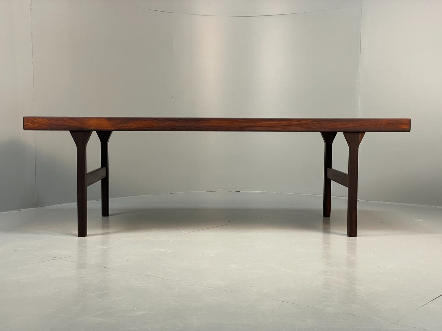 Vintage Danish Coffee Table - 1960s Mid Century By Dyrlund No Shelf EB10943 MWOO1