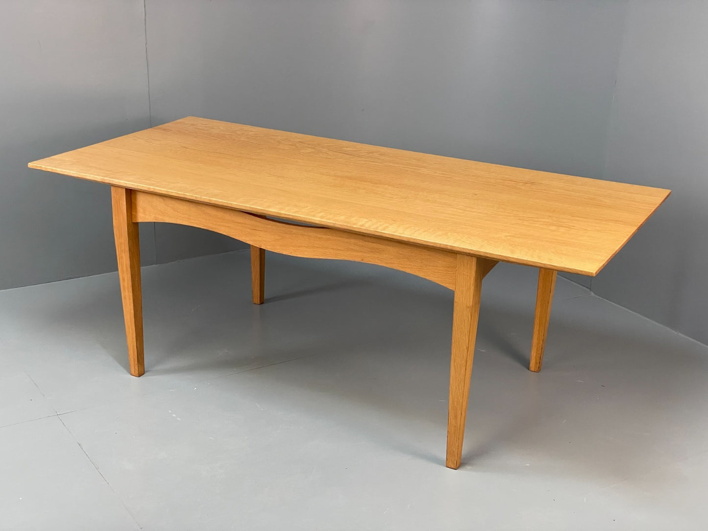 Modern Oak Dining Table - Solid Wood Removable Legs Post Modern  EB10944 MWOO18