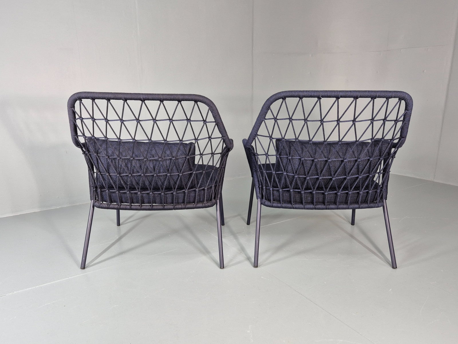 2 Pedrali Panarea 3679 Chairs Modern Design Blue Italian EB11426 MNOR11