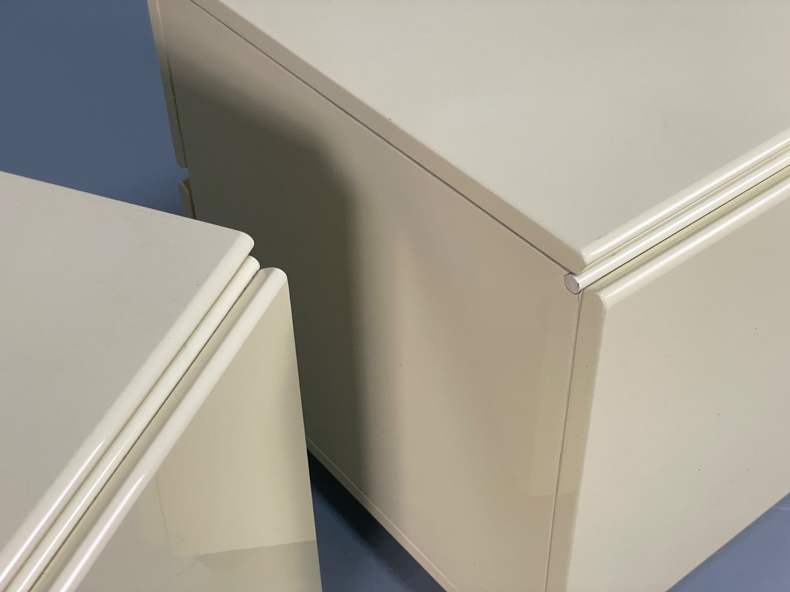 Vintage Cream Bedside Cabinets Pair Of 1970s EB11060 MWOO20