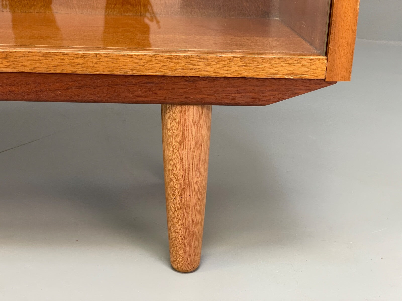 Vintage Teak Glazed Bookcase By Criterion 1960s Mid Century EB9818 MWOO - UKDK FURNITURE