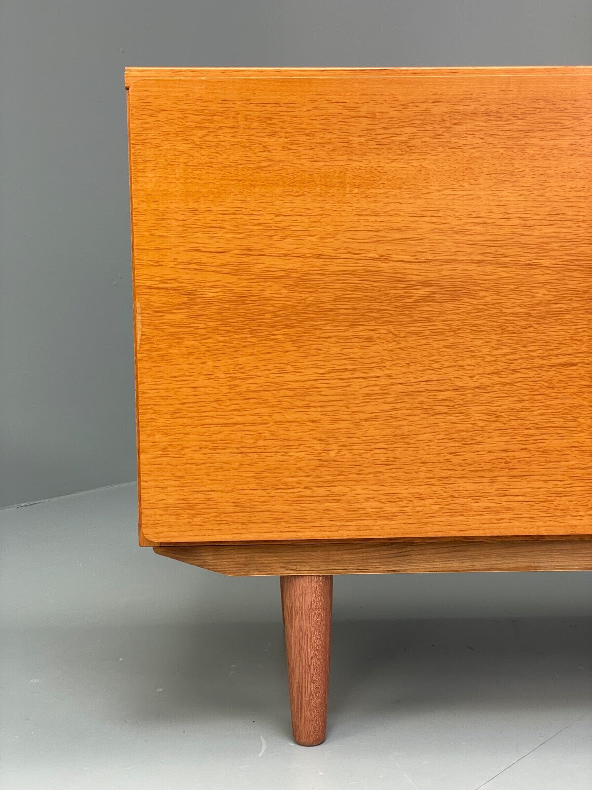 Vintage Teak Media Unit Drop Door Cabinet By Beaver & Tapley EB9743 MWOO - UKDK FURNITURE