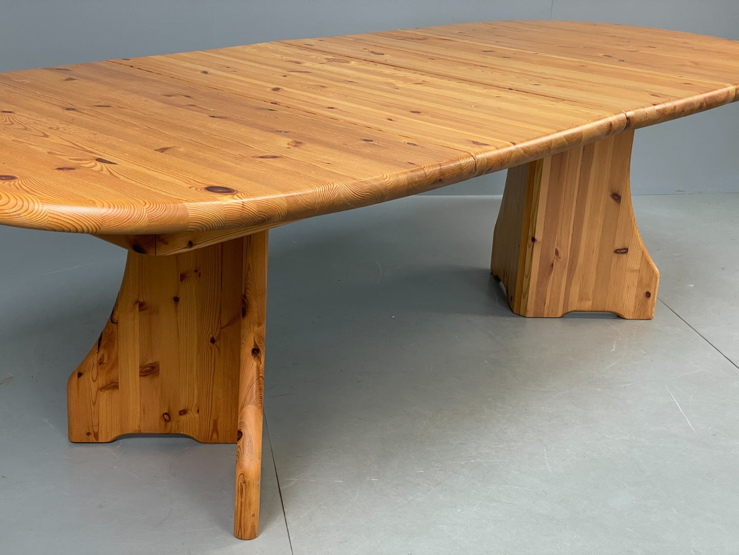 Chunky Pine Dining Table Extending Vintage Danish Retro 1990s EB10858 MWOO8