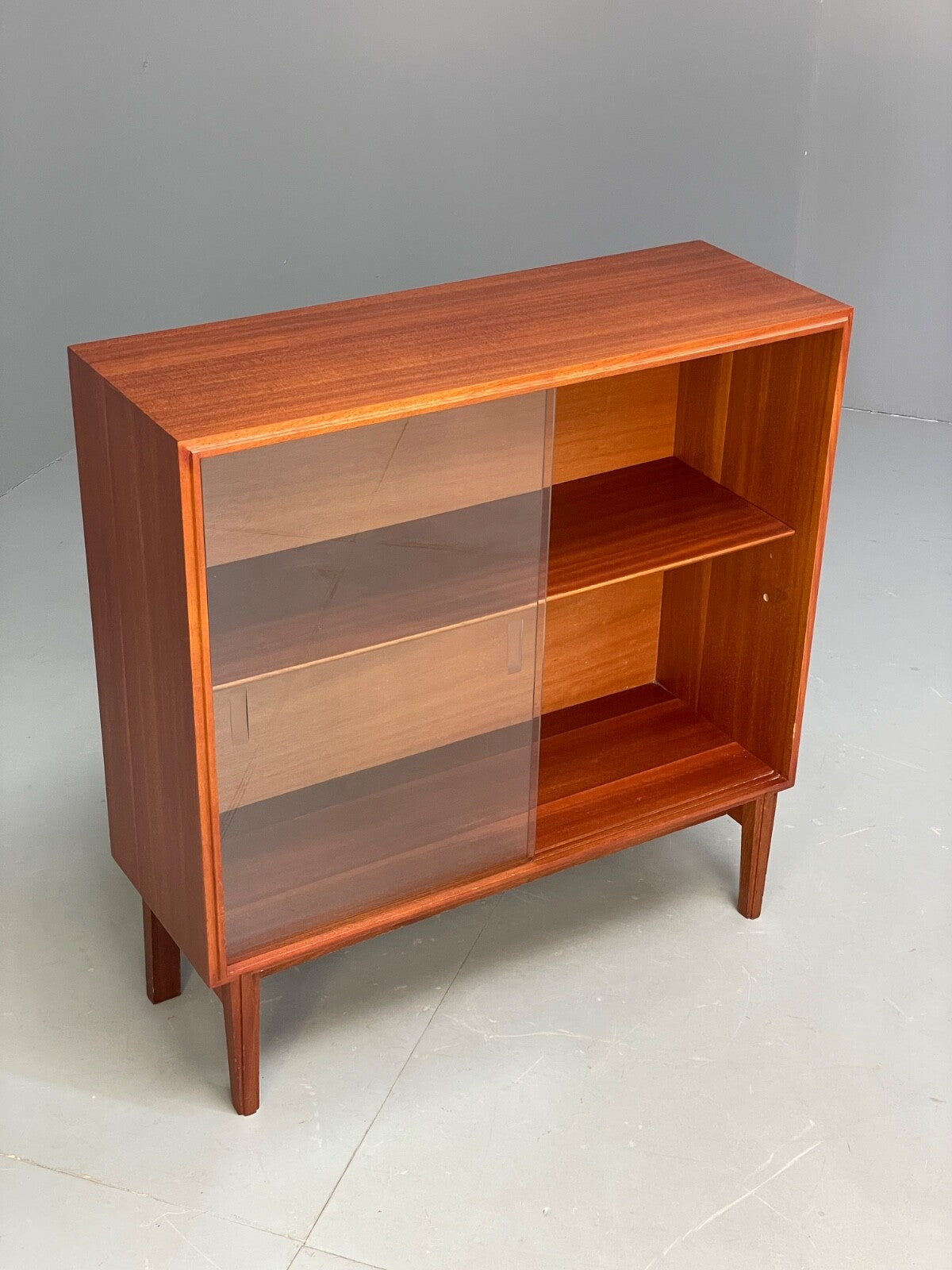 Vintage Teak Glazed Bookcase By Beaver & Tapley EB9503 MWOO - UKDK FURNITURE