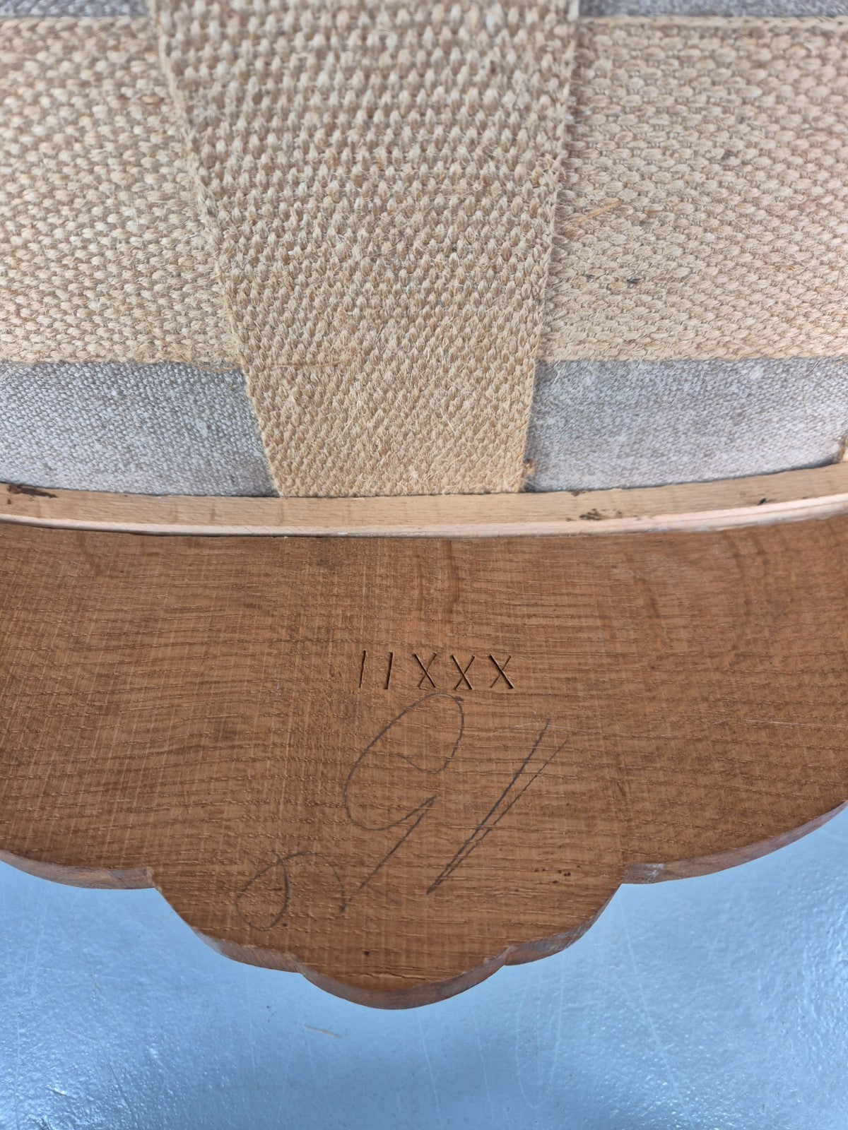 Antique Rococo Revival Oak Chair Danish 1880 Splat Back Shell Motif EB10887 VDIN9