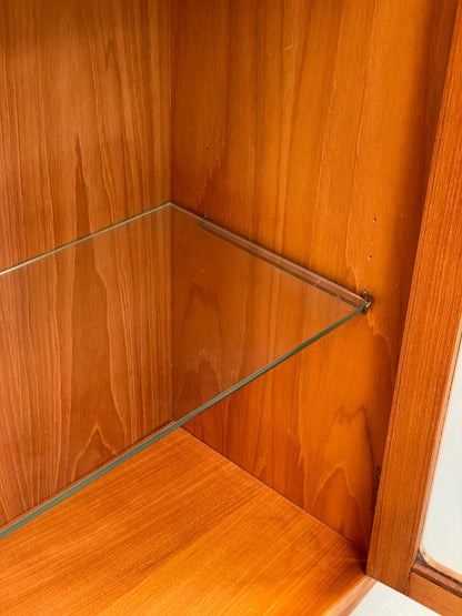 Vintage G Plan Teak Glazed Bookcase Retro 1970s Shelving EB10002 MWOO - UKDK FURNITURE
