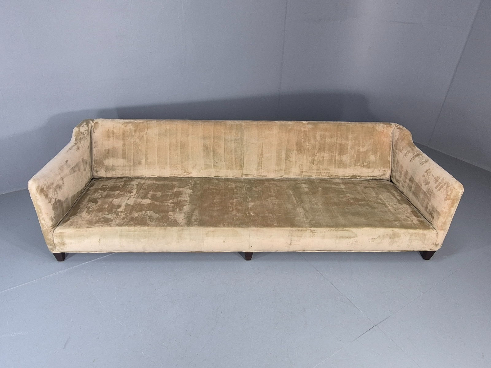 Vintage 4 Seater Settee Velvet and Wool Upholstery Modern Design EB11669 M4SS7