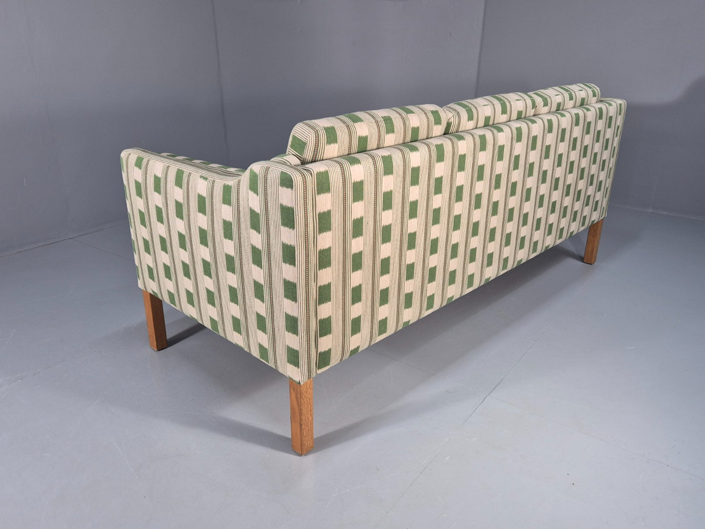 Mid Century Three Seater Sofa Danish Lost and Found Upholstery MCM EB10971 M3SS16