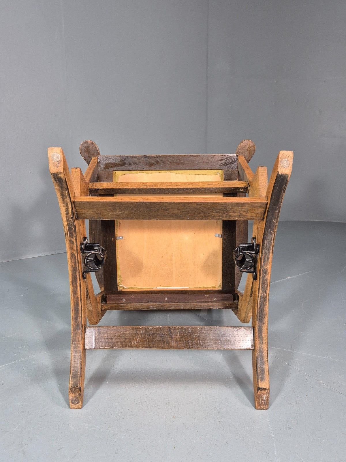 Vintage Scandinavian Rocking Chair Oak Frame 1970s Retro MCM  EB10731 MNOR6