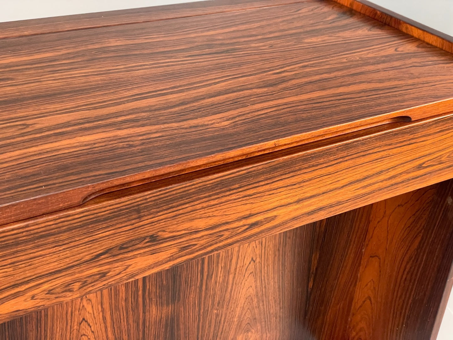 Vintage Compact Dressing Table 1970s Danish Retro Mirrored Storage EB10837 MWOO5