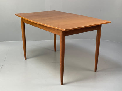 1960s Teak Dining Table Extending Rectangular Vintage By Scandart EB9810 MWOO - UKDK FURNITURE