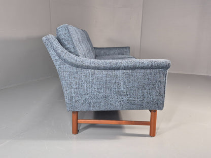 Vintage Three Seater Sofa 1960s Danish New Upholstery Mid CenturyEB11479 M3SS10