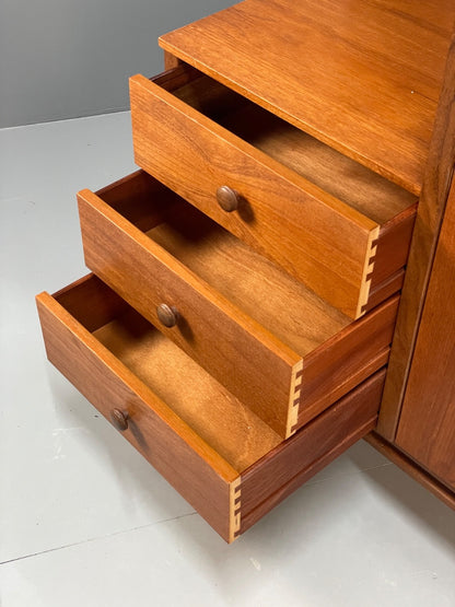 Vintage Teak Storage Unit Drawers Wardrobe Shelving 1960s Nathan EB11040 MWOO12