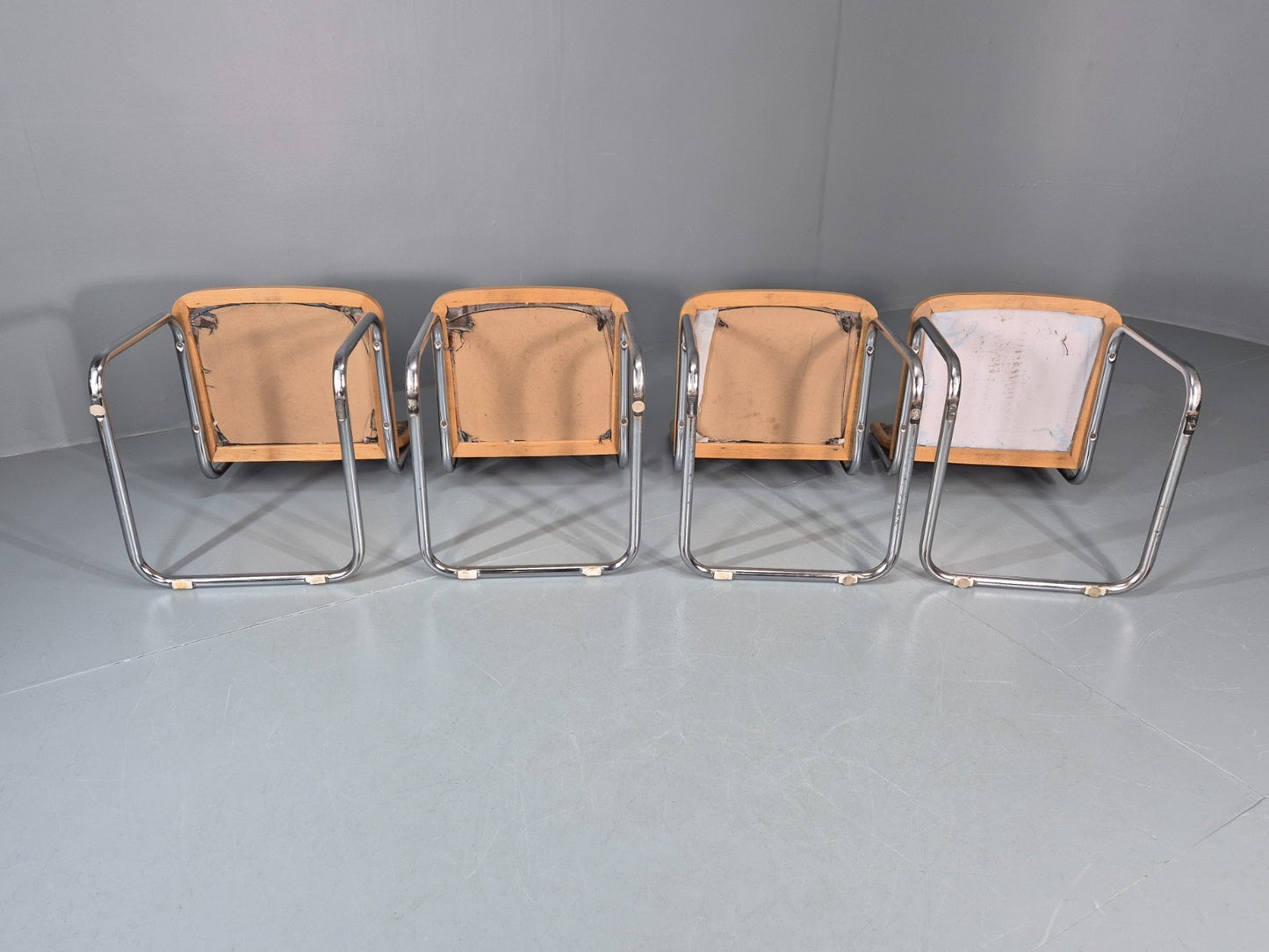 4 Cesca Dining Chairs Marcel Breuer Bauhaus Classic 1980s Retro EB11252 VDIN13