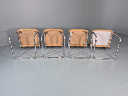 4 Cesca Dining Chairs Marcel Breuer Bauhaus Classic 1980s Retro EB11252 VDIN13