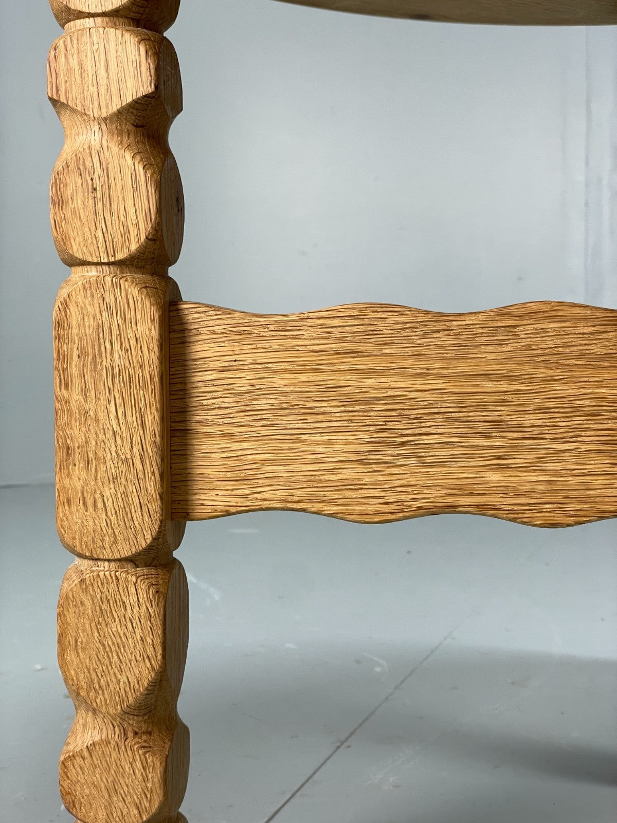 Vintage Oak Side Table Danish 1970s EJSØ Møbler Kjaernulf Style EB10915 MWOO10