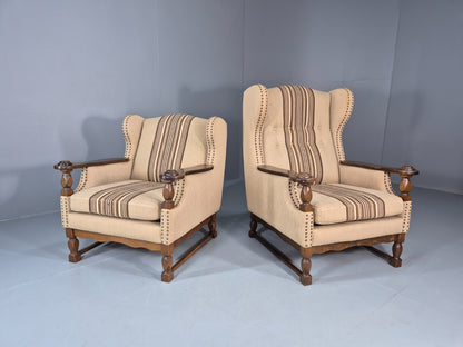 2 Retro Lounge Chairs Danish 1970s Design Kjaernulf Stylings  EB10781 VCLO0