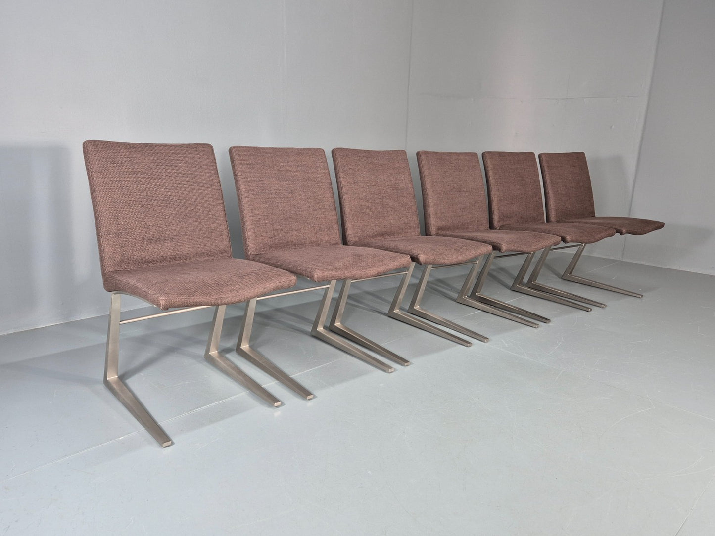 6 Vintage BoConcept Dining Chairs Mariposa Cast Alloy Frame EB11230 MDIN0